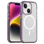 For iPhone 14 Aurora Series MagSafe Phone Case(Transparent Purple)