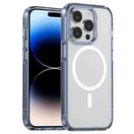 For iPhone 14 Pro Aurora Series MagSafe Phone Case(Transparent Blue)