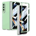 For Samsung Galaxy Z Fold4 5G GKK Integrated Liquid Silicone Phone Case(Matcha Green)