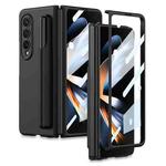 For Samsung Galaxy Z Fold4 5G GKK Integrated Liquid Silicone Phone Case with Stylus Slot(Black)