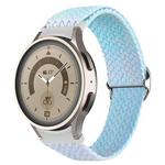For Samsung Galaxy Watch 5 / Watch 5 Pro / Watch 4 Weave Gradient Color Watch Band(Sea Blue Green)