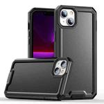 For iPhone 13 Armour Two-color TPU + PC Phone Case(Black)