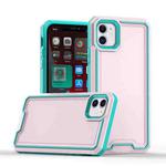 For iPhone 12 Armour Two-color TPU + PC Phone Case(Pink+Blue)