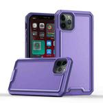 For iPhone 11 Pro Max Armour Two-color TPU + PC Phone Case(Purple)