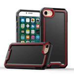 For iPhone SE 2022 / SE 2020 / 8 / 7 Armour Two-color TPU + PC Phone Case(Black+Red)