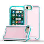 For iPhone SE 2022 / SE 2020 / 8 / 7 Armour Two-color TPU + PC Phone Case(Pink+Blue)