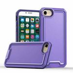 For iPhone SE 2022 / SE 2020 / 8 / 7 Armour Two-color TPU + PC Phone Case(Purple)