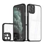 For iPhone 14 Pro Cool Armor Transparent Phone Case(Graphite Black)