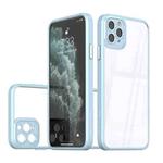 For iPhone 12 Pro Max Cool Armor Transparent Phone Case(Blue)