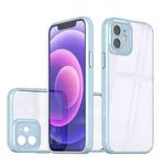 For iPhone 12 Cool Armor Transparent Phone Case(Blue)