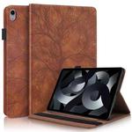 For iPad 10th Gen 10.9 2022 Life Tree Series Horizontal Flip Leather Case with Holder(Brown)