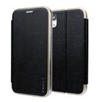For iPhone XR CMai2 Linglong Series PC+PU Horizontal Flip Leather Case with Holder & Card Slot(Black)
