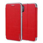 For iPhone XS Max CMai2 Linglong Series PC+PU Horizontal Flip Leather Case with Holder & Card Slot(Red)