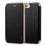 For iPhone SE 2020 & 8 & 7 CMai2 Linglong Series PC+PU Horizontal Flip Leather Case with Holder & Card Slot(Black)