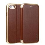 For iPhone 6 Plus & 6s Plus CMai2 Linglong Series PC+PU Horizontal Flip Leather Case with Holder & Card Slot(Brown)