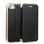For iPhone 6 Plus & 6s Plus CMai2 Linglong Series PC+PU Horizontal Flip Leather Case with Holder & Card Slot(Black)