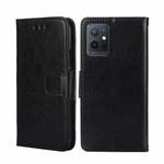 For OPPO K10 5G Global Crystal Texture Flip Leather Phone Case(Black)