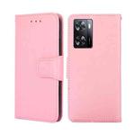 For OnePlus Nord N20 SE 4G Crystal Texture Flip Leather Phone Case(Pink)