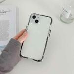 For iPhone 14 Pro Max Luminous TPU Phone Case(Transparent Black)