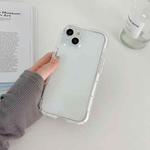 For iPhone 14 Pro Max Luminous TPU Phone Case(Transparent White)