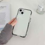 For iPhone 14 Pro Luminous TPU Phone Case(Transparent Black)