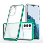 For Samsung Galaxy S23 5G Bright Series Clear Acrylic + PC + TPU Phone Case(Dark Green)