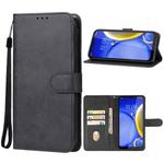 For HTC Wildfire E plus Leather Phone Case(Black)