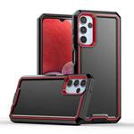 For Samsung Galaxy A14 5G Armour Two-color TPU + PC Phone Case(Black+Red)