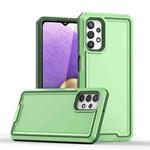 For Samsung Galaxy A32 4G Armour Two-color TPU + PC Phone Case(Green+Grey)