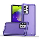 For Samsung Galaxy A72 4G / 5G Armour Two-color TPU + PC Phone Case(Purple)