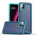 For T-Mobile Revvl 6 Pro 5G Armour Two-color TPU + PC Phone Case(Blue+Sky Blue)