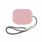 For AirPods Pro 2 Earphone Silicone Protective Case(Pink)