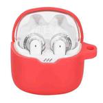 For JBL Tune Flex Earphone Silicone Protective Case(Red)