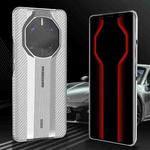 For Huawei Mate 50 RS Porsche Design Carbon Fiber Texture Frosted Phone Case(Silver)