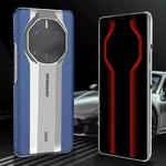 For Huawei Mate 50 RS Porsche Design Carbon Fiber Texture Frosted Phone Case(Blue)