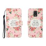 For Xiaomi Redmi Note 9 Pro 3D Colored Drawing Horizontal Flip Leather Case with Holder & Card Slot & Wallet(Rose Flower)