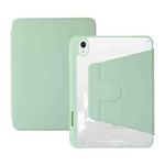 For iPad mini 6 Acrylic Rotatable Holder Tablet Leather Case(Green)