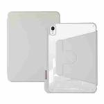 For iPad Air 5 2022 / 4 2020 Acrylic Rotatable Holder Tablet Leather Case(Beige)
