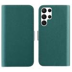 For Samsung Galaxy S23 Ultra 5G Candy Color Litchi Texture Leather Phone Case(Dark Green)