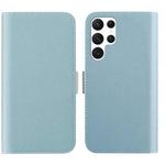 For Samsung Galaxy S23 Ultra 5G Candy Color Litchi Texture Leather Phone Case(Light Blue)