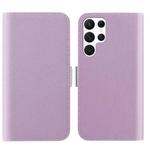 For Samsung Galaxy S23 Ultra 5G Candy Color Litchi Texture Leather Phone Case(Light Purple)