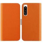 For Sony Xperia 5 IV Candy Color Litchi Texture Leather Phone Case(Orange)