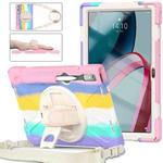 For Lenovo Pad Pro 11.2 2022 TB-138FC/132FU Silicone + PC Protective Tablet Case(Colorful Pink)