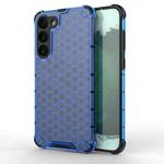 For Samsung Galaxy S23+ 5G Shockproof Honeycomb PC + TPU Protective Phone Case(Blue)