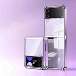 For Samsung Galaxy Z Flip3 5G Electroplating Airbag Shockproof Folding Phone Case(Purple)