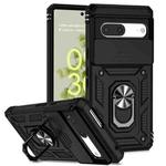 For Google Pixel 7 5G Sliding Camshield Holder Phone Case(Black)