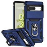 For Google Pixel 7 5G Sliding Camshield Holder Phone Case(Blue)