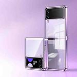 For Samsung Galaxy Z Flip3 5G Electroplating Airbag Folding Phone Case(Purple)