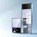 For Samsung Galaxy Z Flip3 5G Electroplating Airbag Folding Phone Case(Blue)