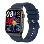 E500 1.83 inch HD Square Screen TPU Watch Strap Smart Watch Supports ECG Monitoring / Non-invasive Blood Sugar(Blue)